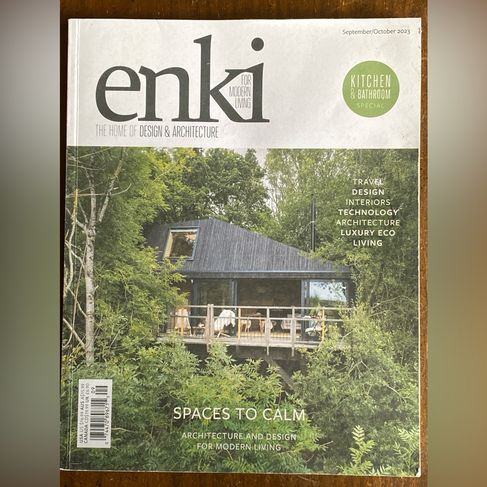 Enki Design and Architecture Magazine September / October 2023 ‘Spaces to Calm’
